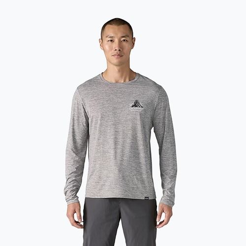 Uomo Patagonia Cap Cool Daily Graphic Lands chouinard crest/feather grey longsleeve