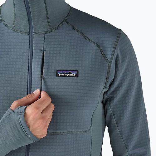 Patagonia R1 Hybrid Pullover Softshell Uomo Giacca blu utility