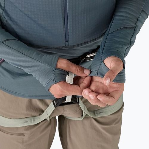 Patagonia R1 Hybrid Pullover Softshell Uomo Giacca blu utility