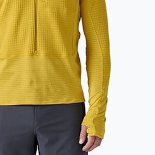 Giacca softshell da uomo Patagonia R1 Hybrid Pullover Hoody bundle verde