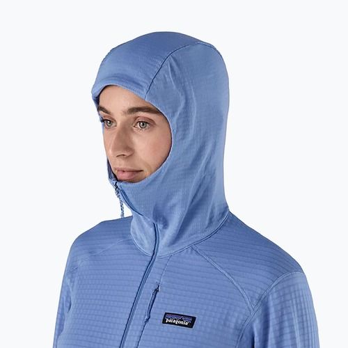 Giacca softshell da donna Patagonia R1 Hybrid Pullover Hoody abbondantemente blu