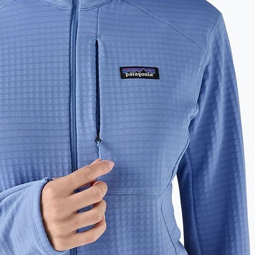 Giacca softshell da donna Patagonia R1 Hybrid Pullover Hoody abbondantemente blu