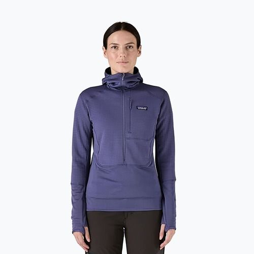 Giacca softshell da donna Patagonia R1 Hybrid Pullover Hoody solstice purple
