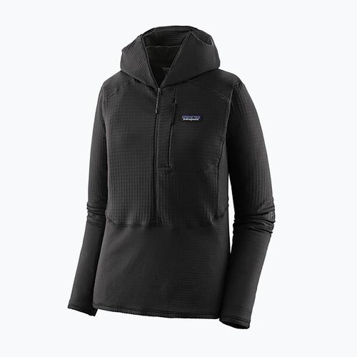 Giacca softshell da donna Patagonia R1 Hybrid Pullover Hoody nero