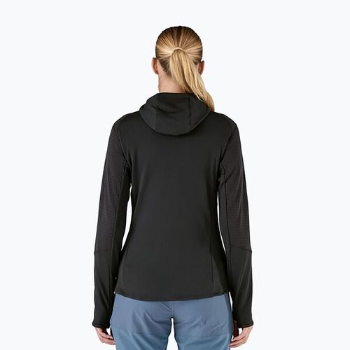 Giacca softshell da donna Patagonia R1 Hybrid Pullover Hoody nero