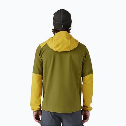 Felpa R1 TechFace Hoody da uomo di Patagonia, colore verde ghiaia