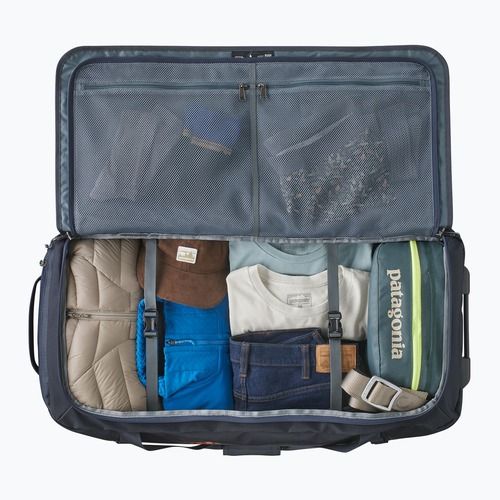 Patagonia Black Hole Wheeled Duffel 100 l borsa da viaggio blu smolder