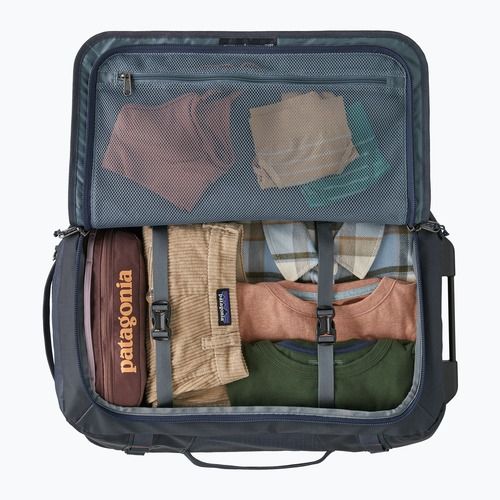Patagonia Black Hole Wheeled Duffel 40 l borsa da viaggio blu smolder