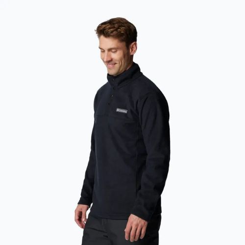 Columbia Felpa Steens Mountain Half Snap uomo nero