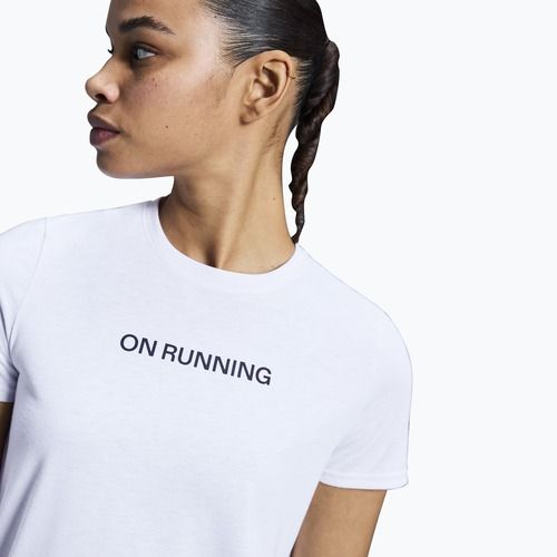 Maglietta da corsa da donna On On Run-T bianco