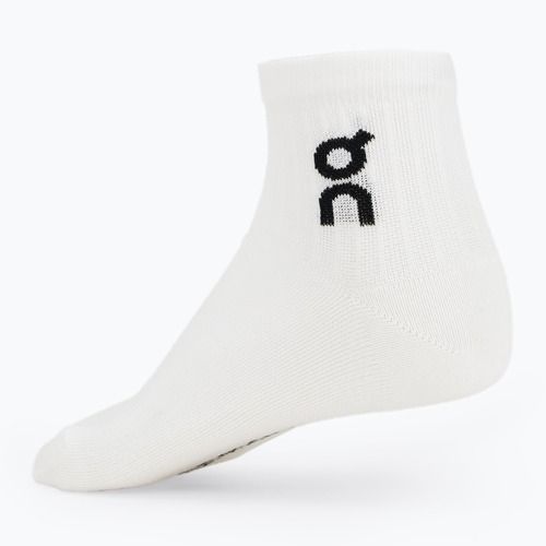 On Logo Sock Mid 3 paia bianco