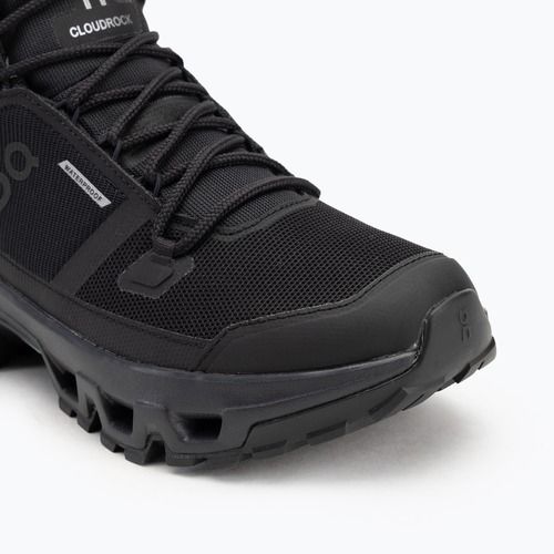 Scarpe da uomo On Cloudrock Mid Waterproof nero/nero
