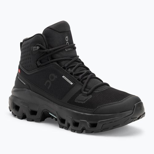 Scarpe da donna On Cloudrock Mid Waterproof nero/nero