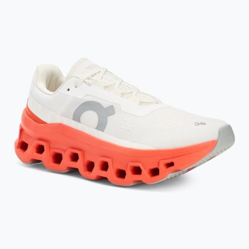 Scarpe da corsa On Cloudmonster bianco/fiamma da donna