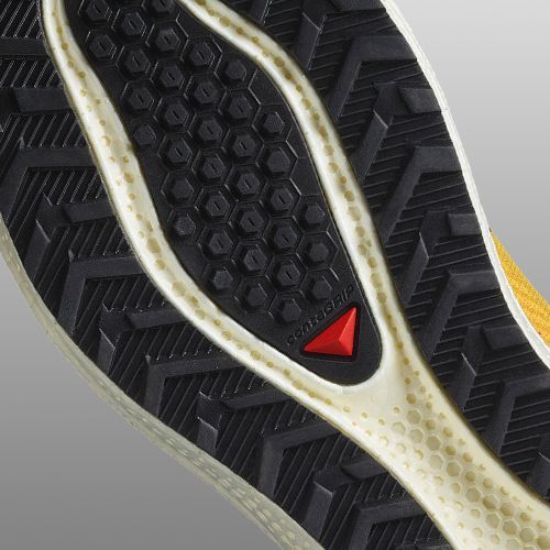Scarpe da corsa da uomo Salomon Aero Blaze 3 GRVL senape piccante/ghiaccio vaniglia/blu nautico