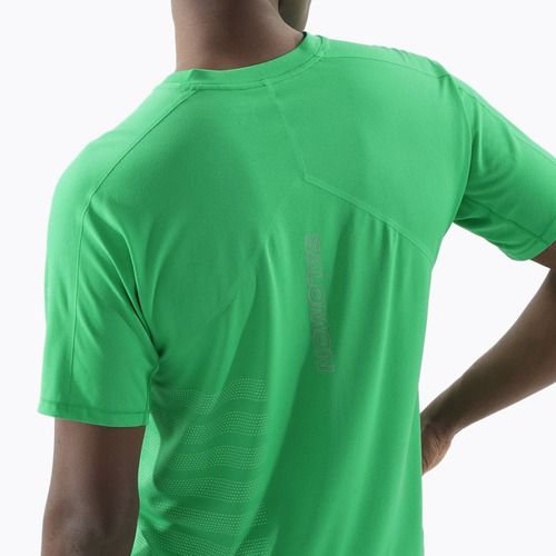 Maglietta da corsa Salomon Sense Aero Tee GFX Uomo parakeet / spearmintme