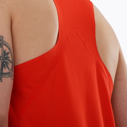 Canotta da corsa da uomo Salomon S/Lab Speed Singlet rosso fuoco