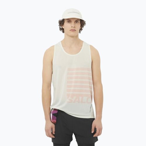 Canotta da corsa Salomon Sense Aero Singlet GFX icicle da uomo