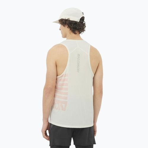 Canotta da corsa Salomon Sense Aero Singlet GFX icicle da uomo