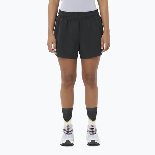 Pantaloncini da corsa Salomon SHAKEout Easy 4" donna nero intenso
