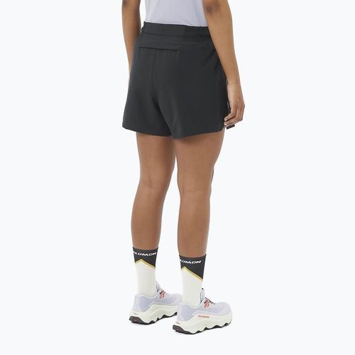 Pantaloncini da corsa Salomon SHAKEout Easy 4" donna nero intenso