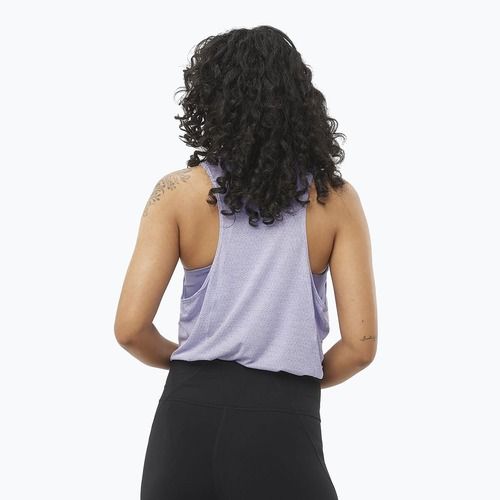 Canotta running donna Salomon SHAKEout Air Tank cosmic sky