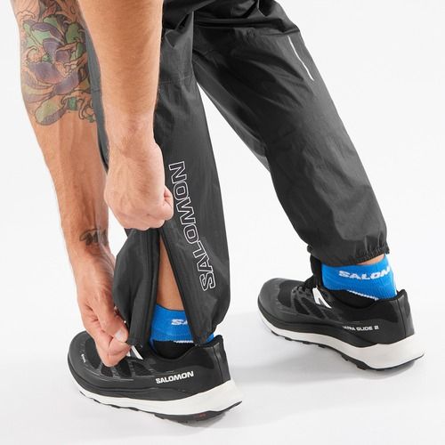 Pantaloni da corsa Salomon Bonatti Waterproof nero profondo