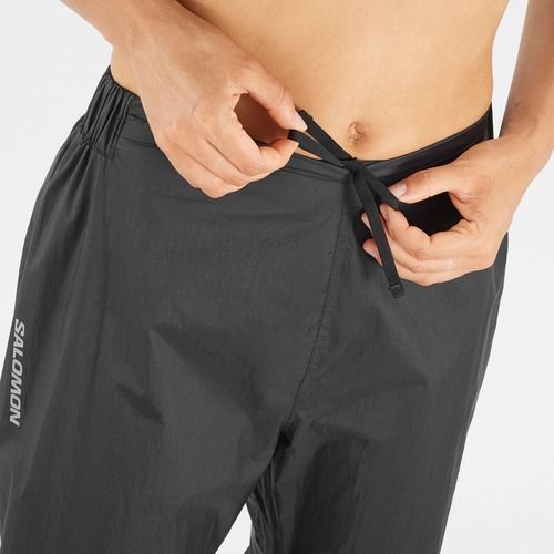 Pantaloni da corsa Salomon Bonatti Waterproof nero profondo