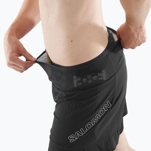 Pantaloncini da corsa Salomon Sense 2IN1 nero profondo da uomo