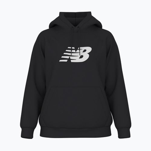 Felpa con cappuccio in pile New Balance donna, nero