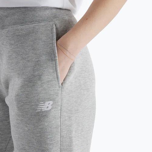 Pantaloni New Balance Fleece Jogger donna grigio atletico