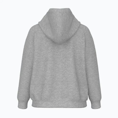 Felpa donna New Balance Fleece Logo Full Zip grigio sportivo