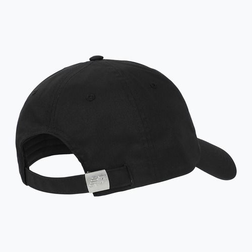 Cappello New Balance a 6 pannelli con logo lineare da donna, nero
