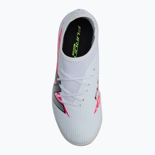 Scarpe da calcio per bambini New Balance Furon Team V8 Jr TF bianco
