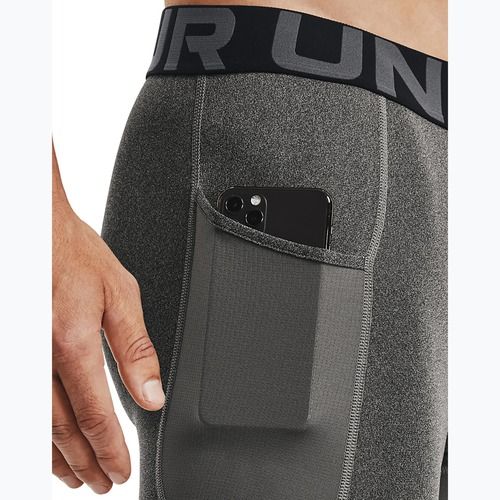 Pantaloncini lunghi Under Armour HG Armour Uomo carbon heather / nero