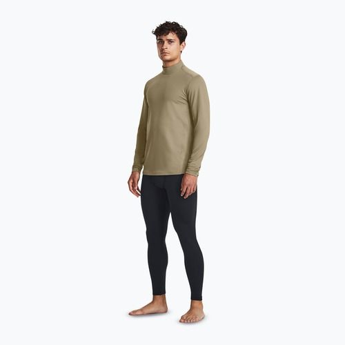 Uomo Under Armour Tactical Mock CGI Base federal tan/nero Longsleeve