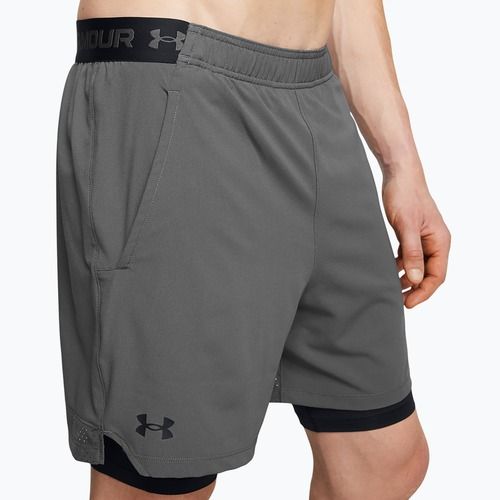 Pantaloncini da allenamento Under Armour Vanish Woven 2In1 Sts Uomo castlerock/nero/nero