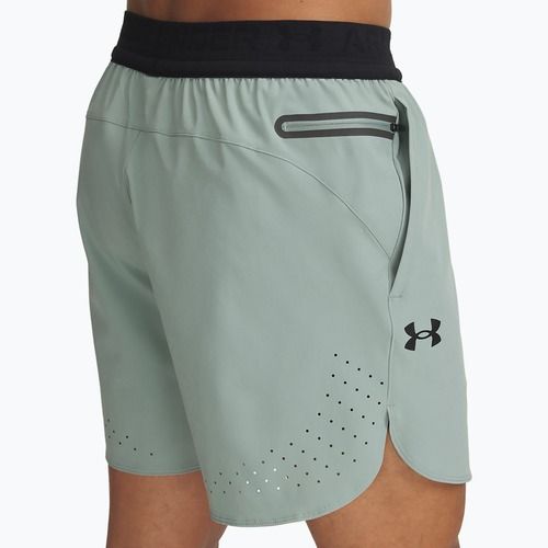 Pantaloncini da uomo Under Armour Vanish Elite verde silice/nero