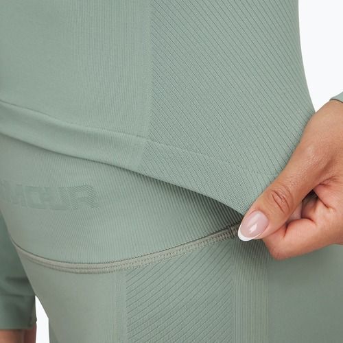 Under Armour Train Seamless donna a maniche lunghe da allenamento verde silice/bianco