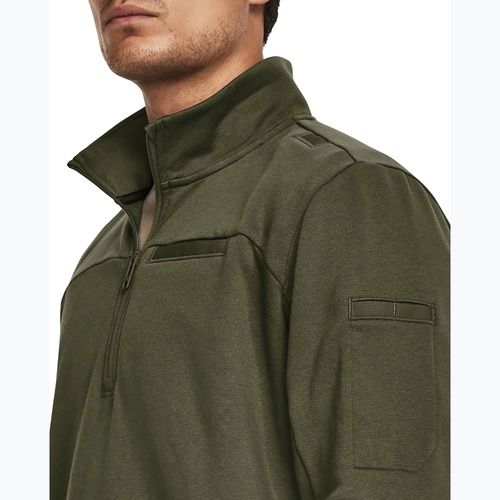 Felpa Under Armour Tactical Rival Job Fleece 1/4 Zip da uomo di colore verde