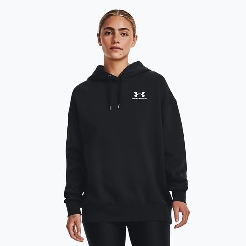 Felpa da donna Under Armour Icon Fleece con cappuccio nero/bianco