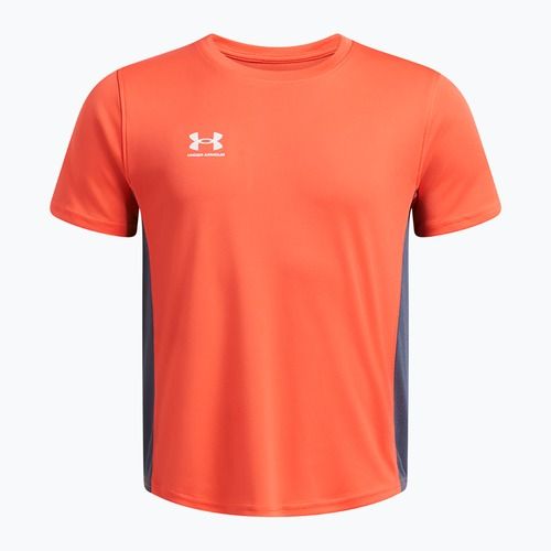Maglia da calcio Under Armour Challenger Train da bambino grigio fuoco/downpour/bianco