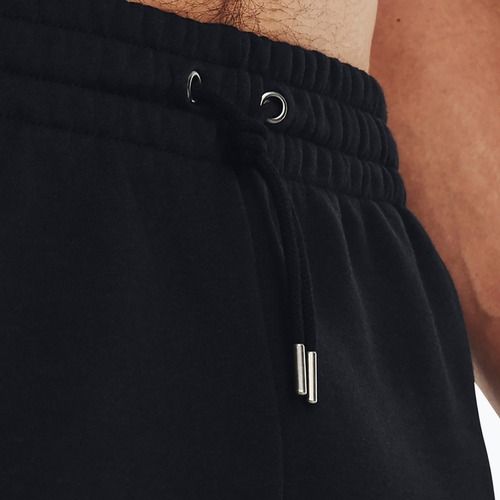 Pantaloncini da uomo Under Armour Icon Fleece nero/bianco
