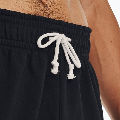 Pantaloncini da uomo Rival Terry 6in nero/bianco anice di Under Armour