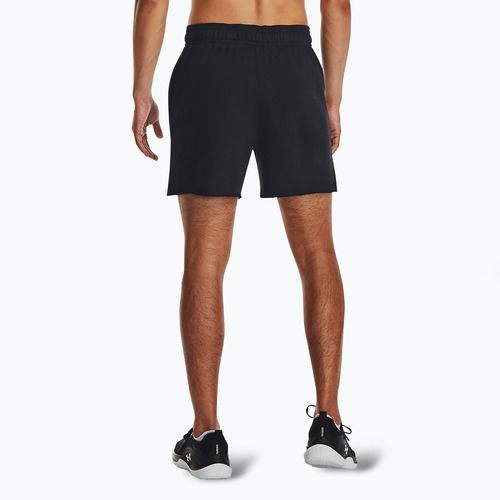 Pantaloncini da uomo Rival Terry 6in nero/bianco anice di Under Armour