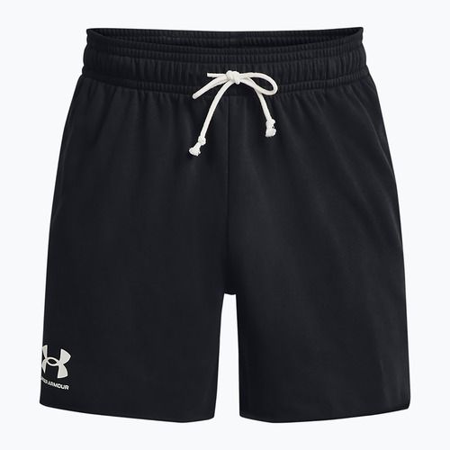 Pantaloncini da uomo Rival Terry 6in nero/bianco anice di Under Armour