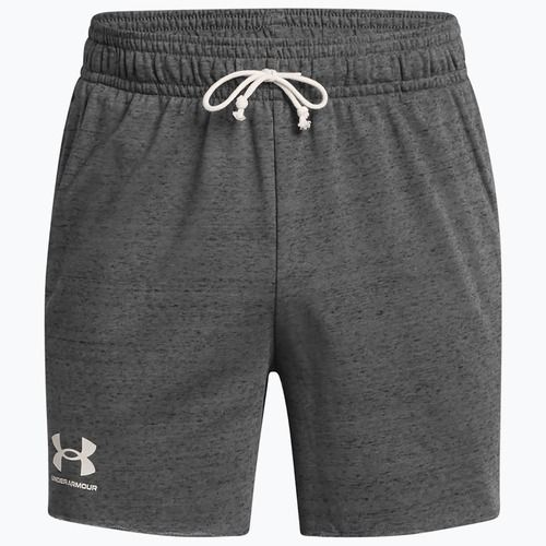 Pantaloncini Under Armour Rival Terry 6in castlerock/onyx white da uomo