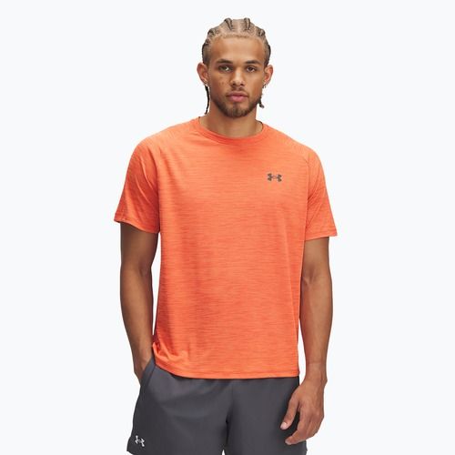 Maglietta da allenamento Under Armour Tech Textured fire/ares red/castlerock da uomo