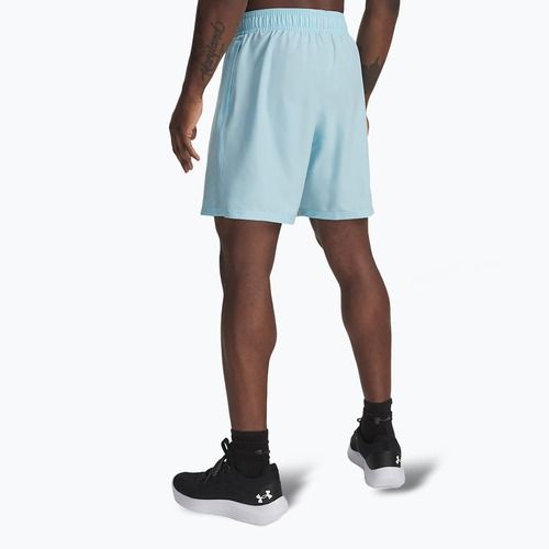 Pantaloncini da allenamento Under Armour Woven Wordmark da uomo stream/nero