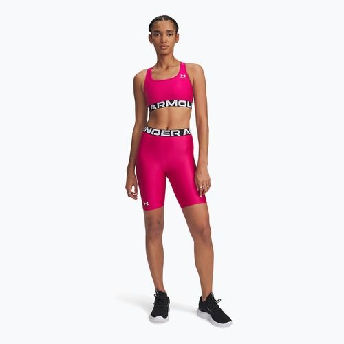 Pantaloncini Under Armour donna HG Authentics 8in fucsia sfumato / bianco